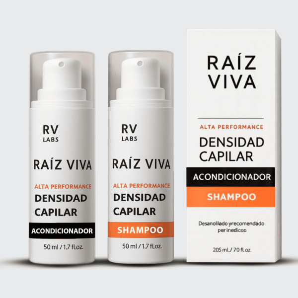 Kit RAIZ VIVA Shampoo Y Acondicionador De Alta Densidad Con CAPIXYL 5%
